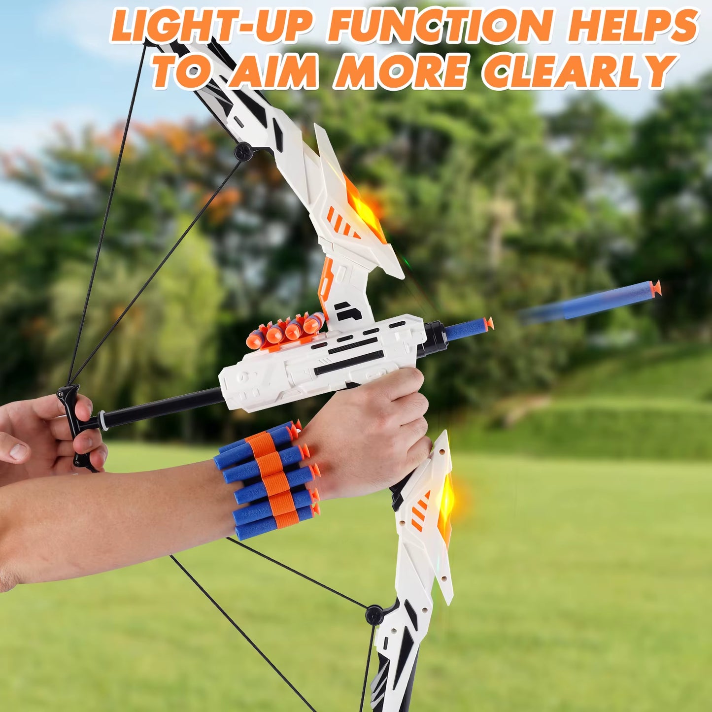 🎯 Kids LED Archery Toy Set – Safe Fun for All Seasons!