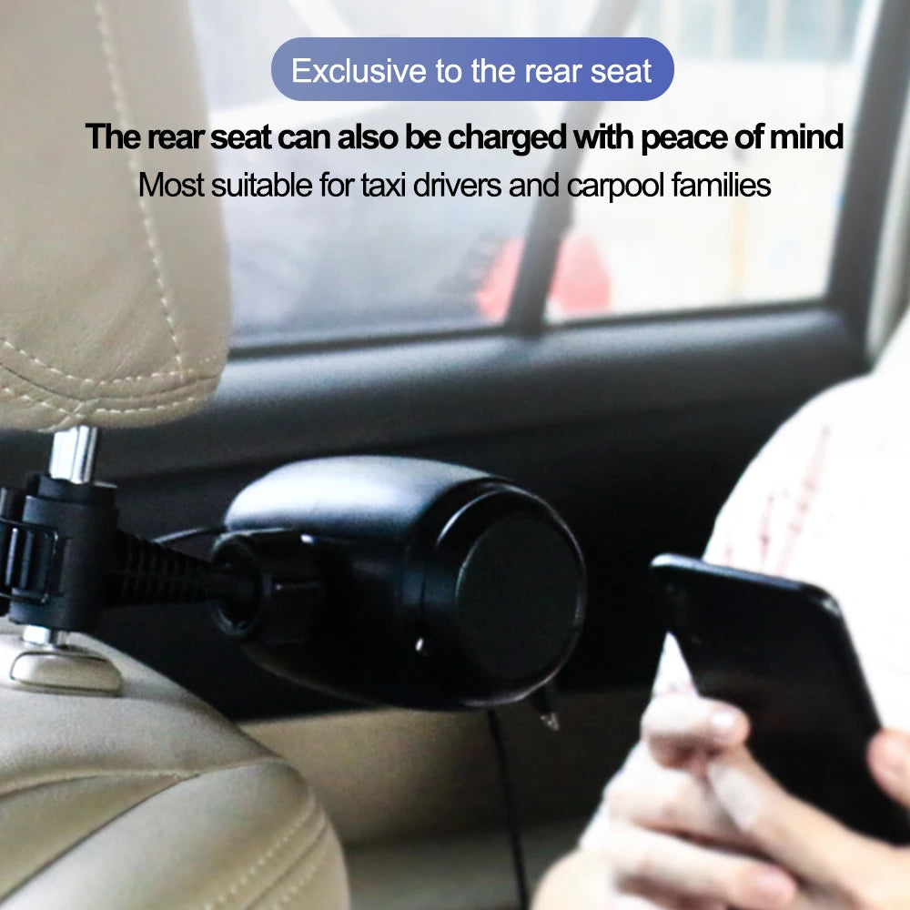 🔌 3-in-1 Retractable Fast Charger – Compact, Powerful, and Travel-Ready