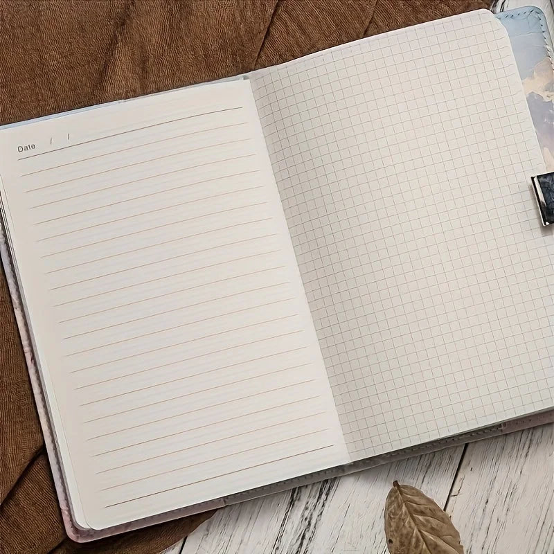 A5 Fashion Password Book with Lock Journal Creative Journal Book Student Notepad Stationery Notebook