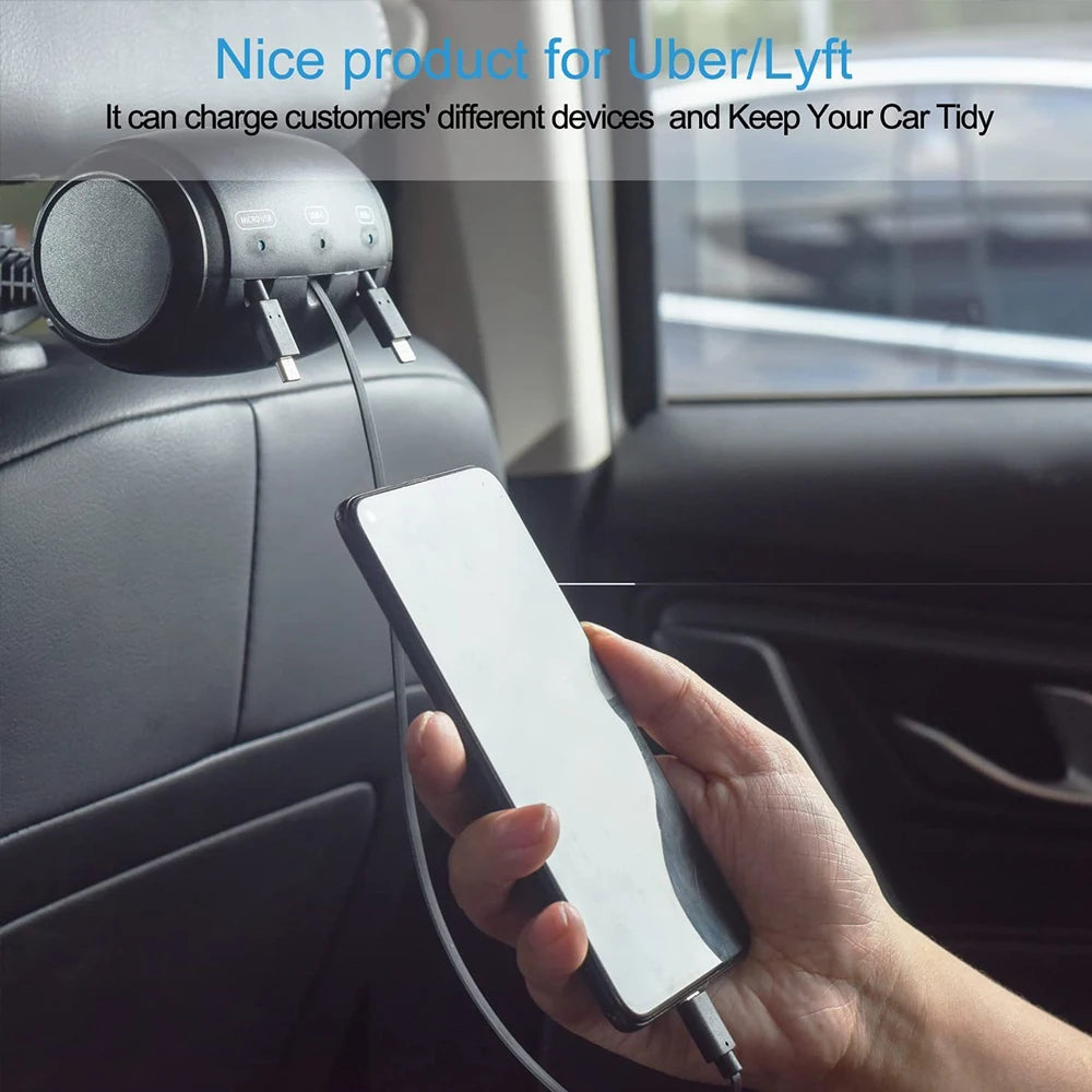 🔌 3-in-1 Retractable Fast Charger – Compact, Powerful, and Travel-Ready