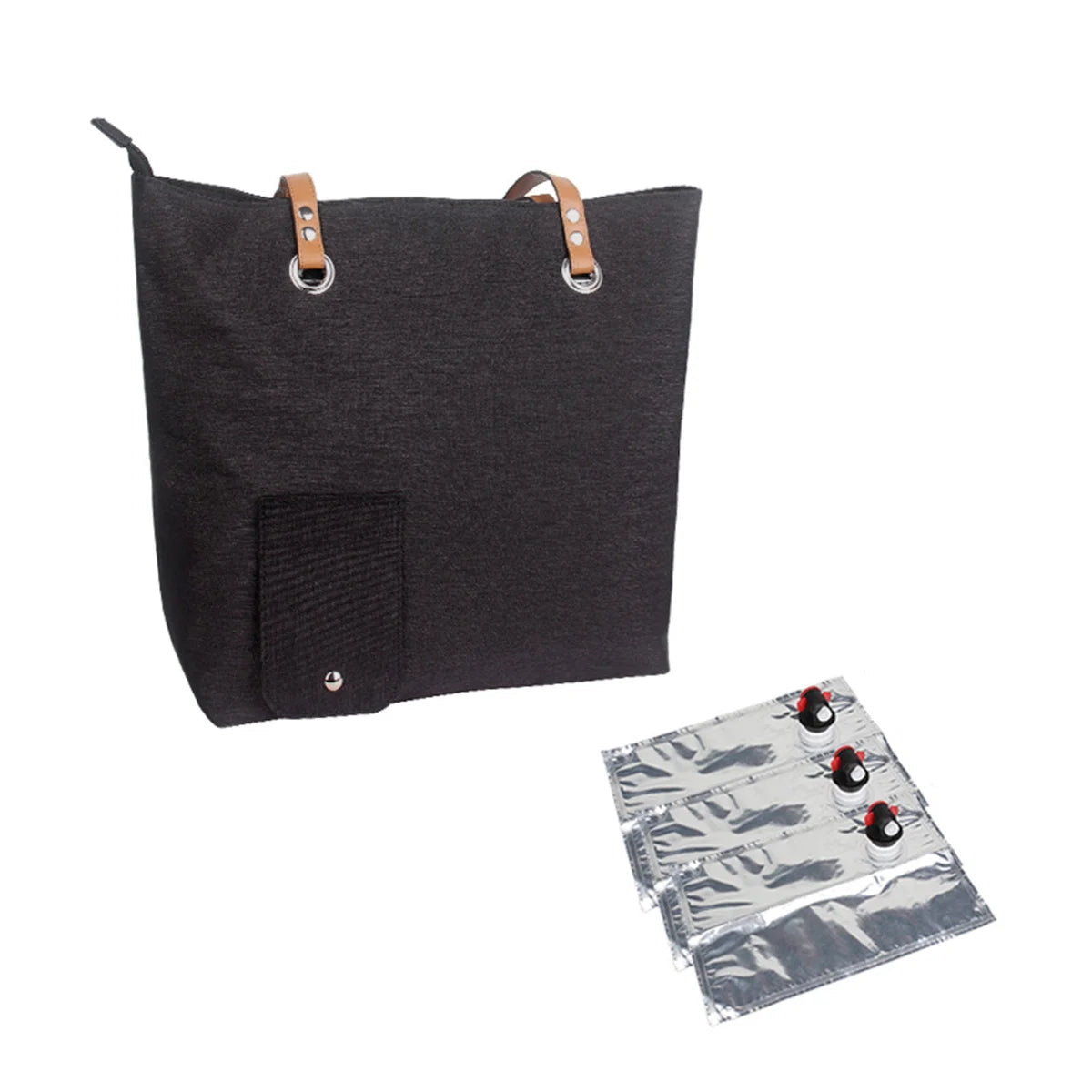 Insulated Wine Cooler Tote Bag – Stylish, Leak-Proof Carrier with Hidden Dispenser & Extra Storage