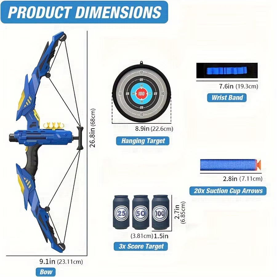 🎯 Kids LED Archery Toy Set – Safe Fun for All Seasons!