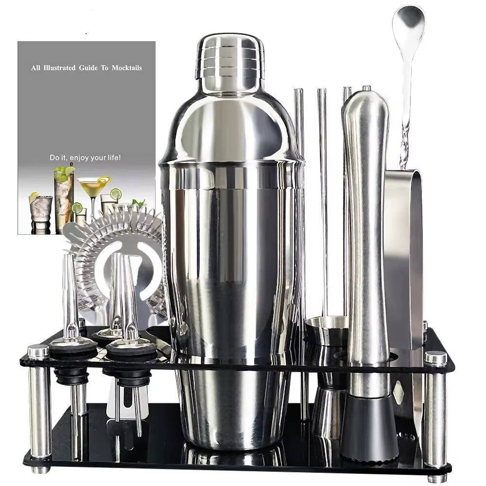 The Perfect Gift for Cocktail Lovers – Premium Bartender Kit with Elegant Acrylic Stand