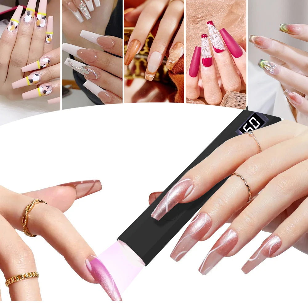 Portable Mini Nail Dryer β USB Rechargeable/Powered UV Gel Lamp