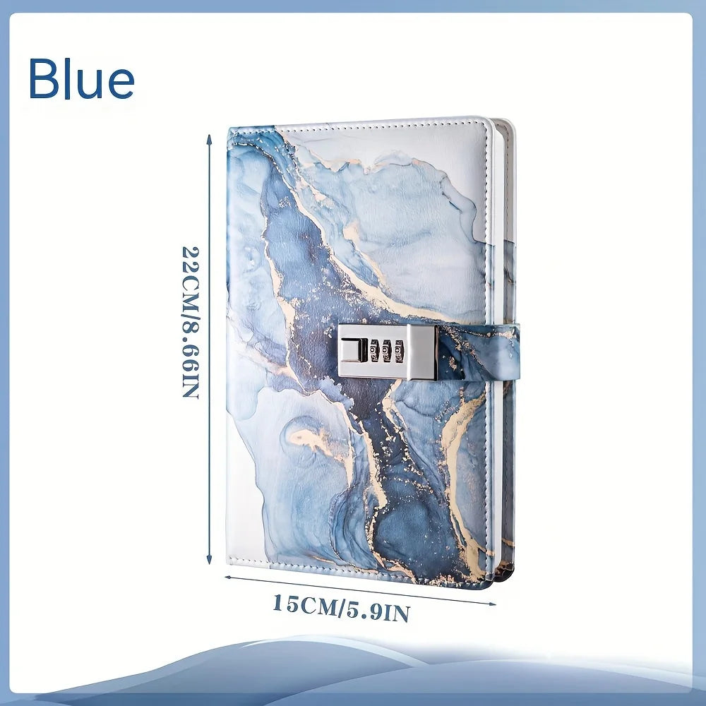 A5 Fashion Password Book with Lock Journal Creative Journal Book Student Notepad Stationery Notebook