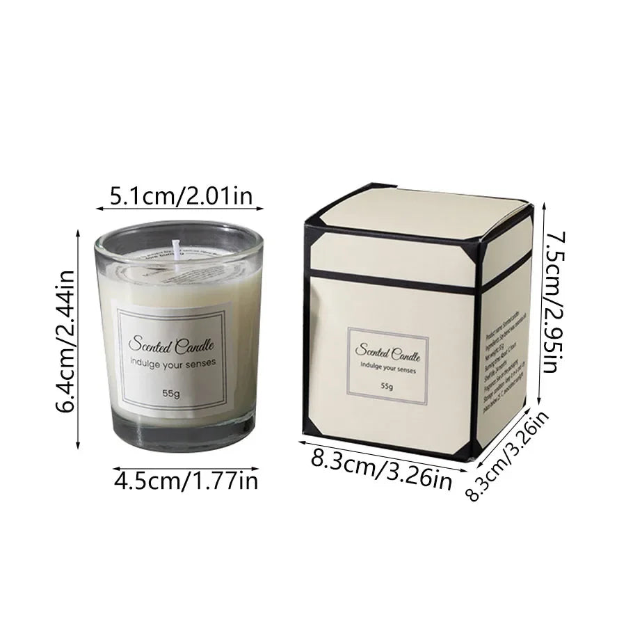 Aromatherapy Candle Gift Set – Handmade Soy Wax in Elegant Glass Jars