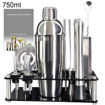 The Perfect Gift for Cocktail Lovers – Premium Bartender Kit with Elegant Acrylic Stand