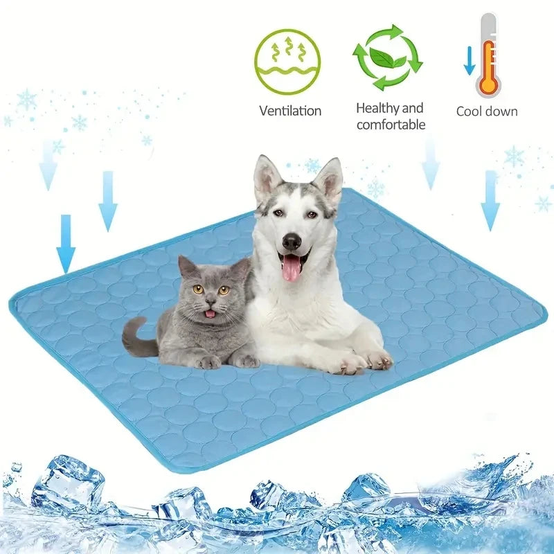 Pet Cooling Mat – Extra Large Cold Pad for Summer Comfort (Cats & Dogs)