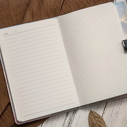 A5 Fashion Password Book with Lock Journal Creative Journal Book Student Notepad Stationery Notebook