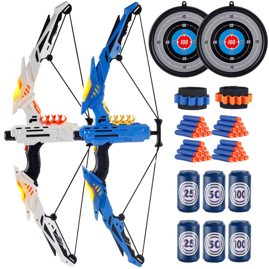 🎯 Kids LED Archery Toy Set – Safe Fun for All Seasons!