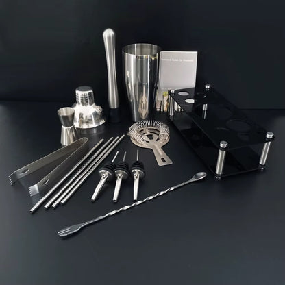 The Perfect Gift for Cocktail Lovers – Premium Bartender Kit with Elegant Acrylic Stand