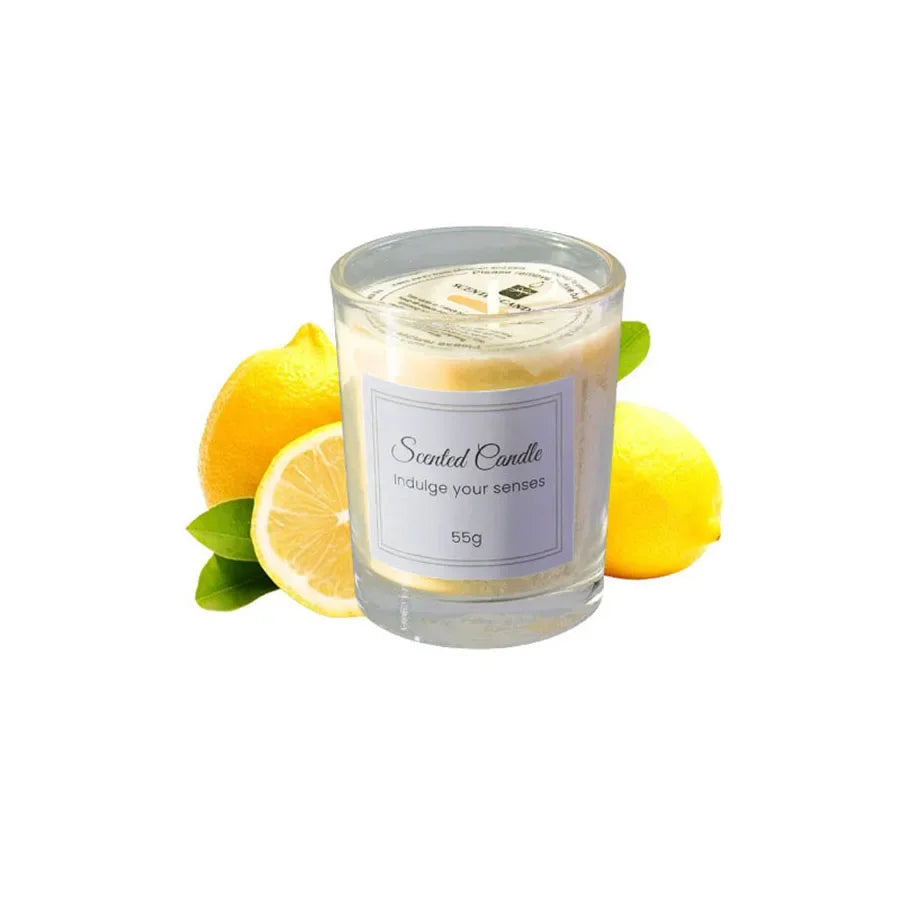 Aromatherapy Candle Gift Set – Handmade Soy Wax in Elegant Glass Jars