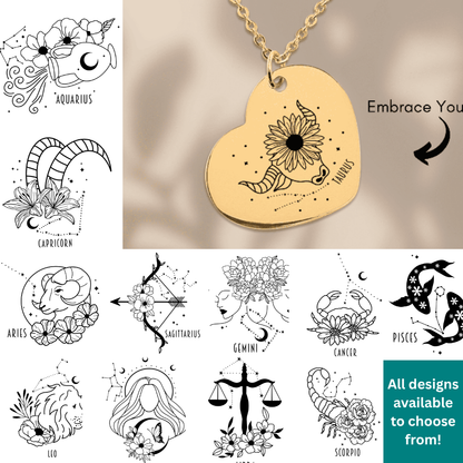 Celestial Zodiac Necklace – A Timeless Cosmic Keepsake