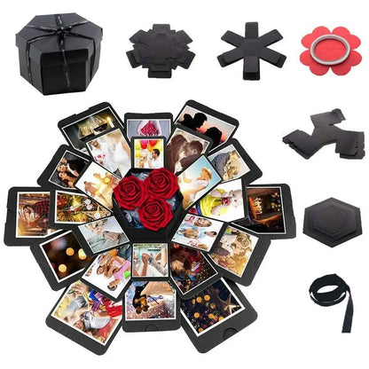 DIY Surprise Explosion Box – Personalized Photo Album Gift for Birthdays, Anniversaries & Special Moments