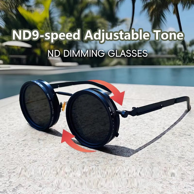 🕶️ Adjustable ND9 Dimming Sunglasses – Ultimate Clarity & Control for Every Adventure