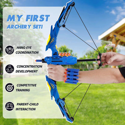 🎯 Kids LED Archery Toy Set – Safe Fun for All Seasons!