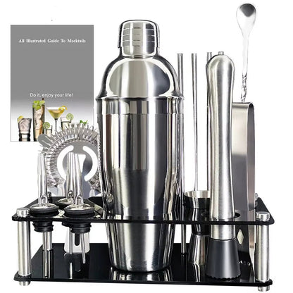 The Perfect Gift for Cocktail Lovers – Premium Bartender Kit with Elegant Acrylic Stand