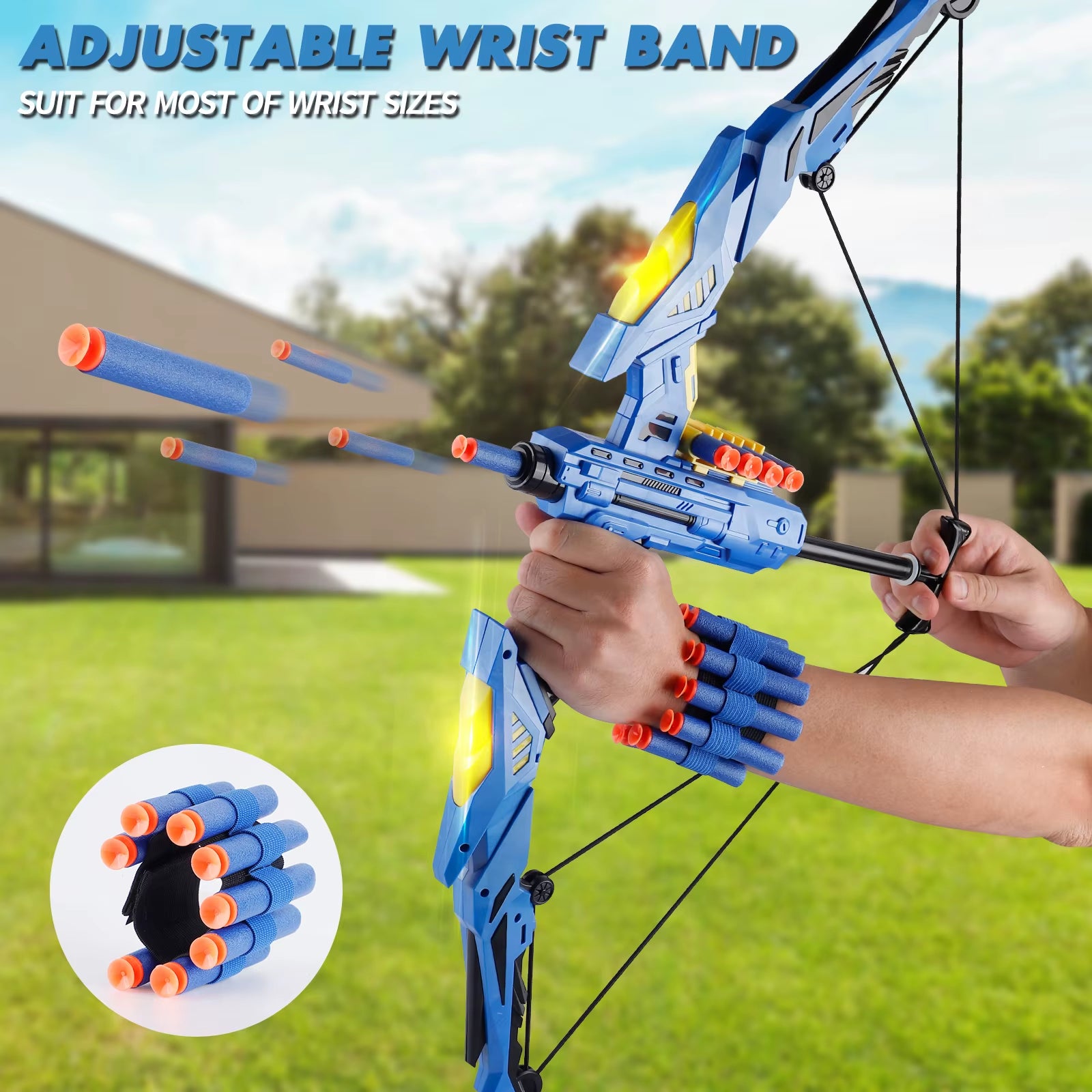 🎯 Kids LED Archery Toy Set – Safe Fun for All Seasons!