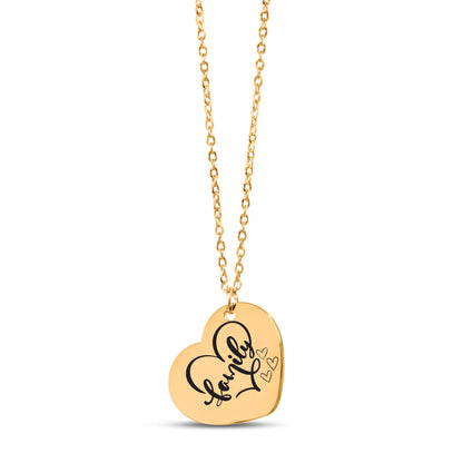 Personalized Heart-Shaped Family Necklace – A Gift from the Heart