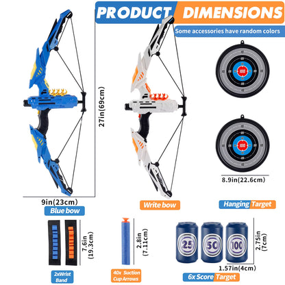 🎯 Kids LED Archery Toy Set – Safe Fun for All Seasons!