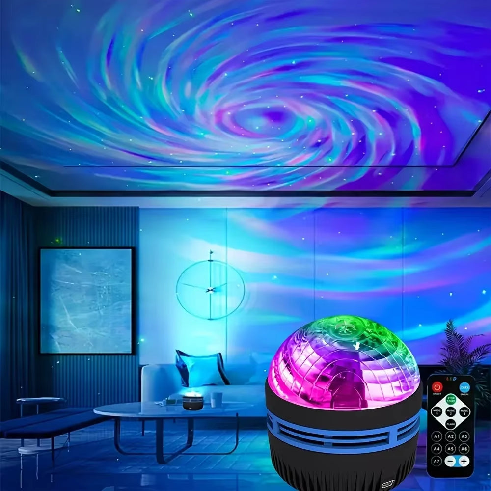 ✨ LED Starry Sky Galaxy Projector Light with Remote — Aurora, Stars & Starlight Modes