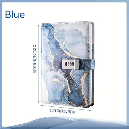 A5 Fashion Password Book with Lock Journal Creative Journal Book Student Notepad Stationery Notebook